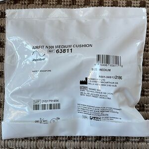 6 Airfit N30i Medium Nasal Cushions Replacement New Sealed